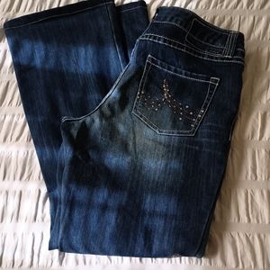 INC Bootcut Curvy Fit Dark Wash Jeans Sz 8